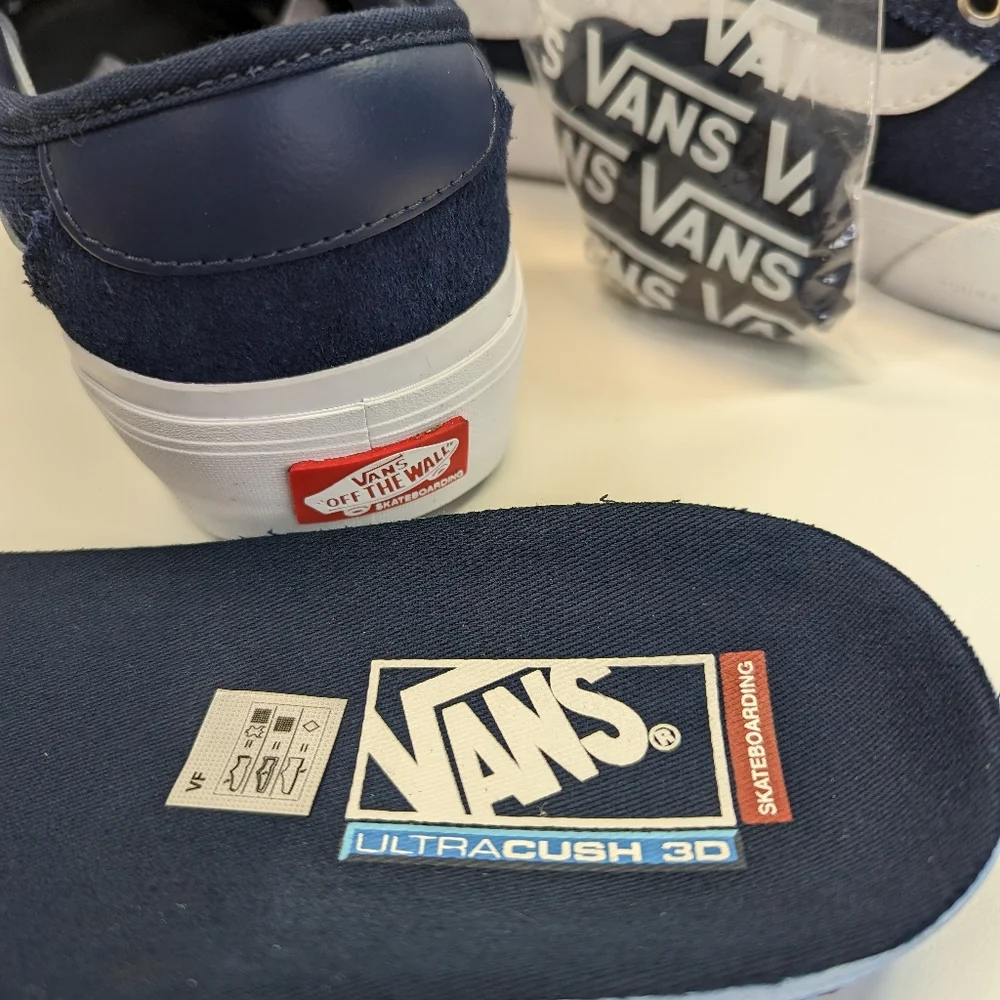 Vans Old Skool Chima Ferguson PRO 2 Navy White Suede Skateboard Sneakers Men 8